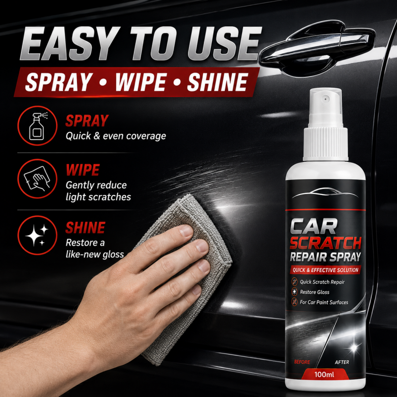💞50K+ SOLD!🚗✨ 100ml Universal Car Scratch Repair Spray – Erases light scratches, swirl marks & scuffs fast. No body shop needed – restore your car’s gloss in minutes! 🛡️💨
