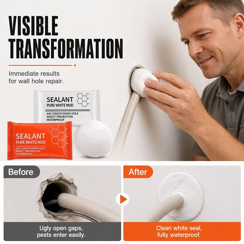 🔥Buy 1 Get 1 Free🧱3 PCS Waterproof Sealing Putty for A/C Pipe Wall Holes