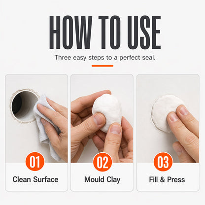 🔥Buy 1 Get 1 Free🧱3 PCS Waterproof Sealing Putty for A/C Pipe Wall Holes