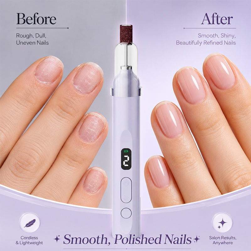💅Rechargeable Nail Drill Kit – Interchangeable Heads & LED Display