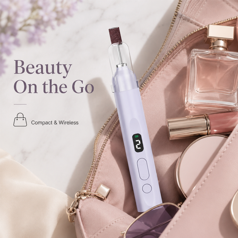 💅Rechargeable Nail Drill Kit – Interchangeable Heads & LED Display