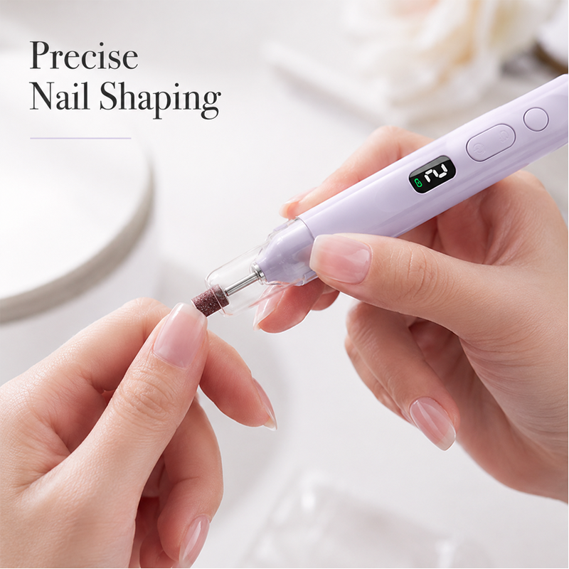 💅Rechargeable Nail Drill Kit – Interchangeable Heads & LED Display