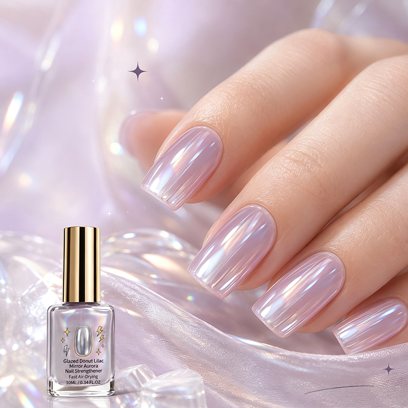 💅 40% OFF !! ⏰ Lilac Glossy Nail Strengthener – Strengthen Weak Nails & Restore Natural Shine — Devareon®