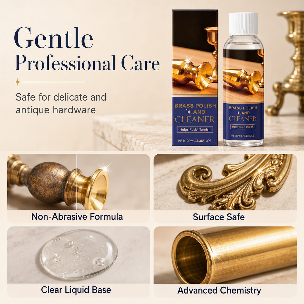 ✨ Professionele Messing Polijstmiddel & Reiniger 100 ml – Herstelt de Glans van Metalen Oppervlakken ✨