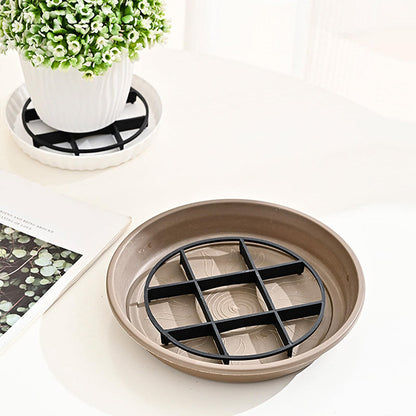 4-Pack Flowerpot Riser Tray – Lift Pots for Better Airflow & Cleaner Surfaces
