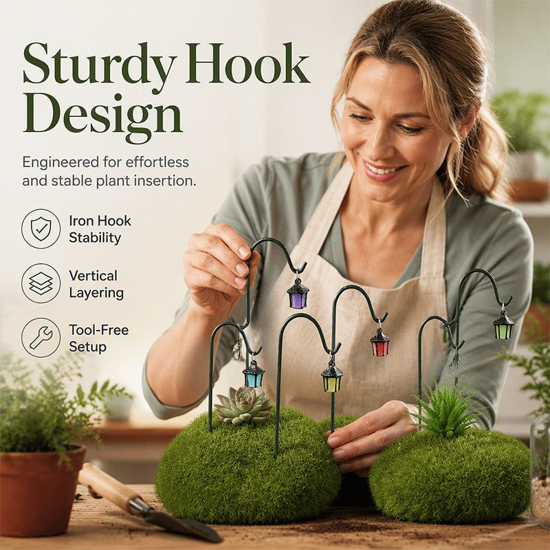 🌿 Glow-in-the-dark plant supports – 50% off! 7 colors, premium resin, sturdy iron hooks – a magical garden decoration. 🌙