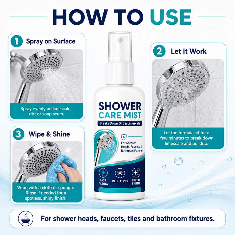 🔥Buy 1 Get 1 Free🎁Fast-Acting Shower Limescale Remover Spray