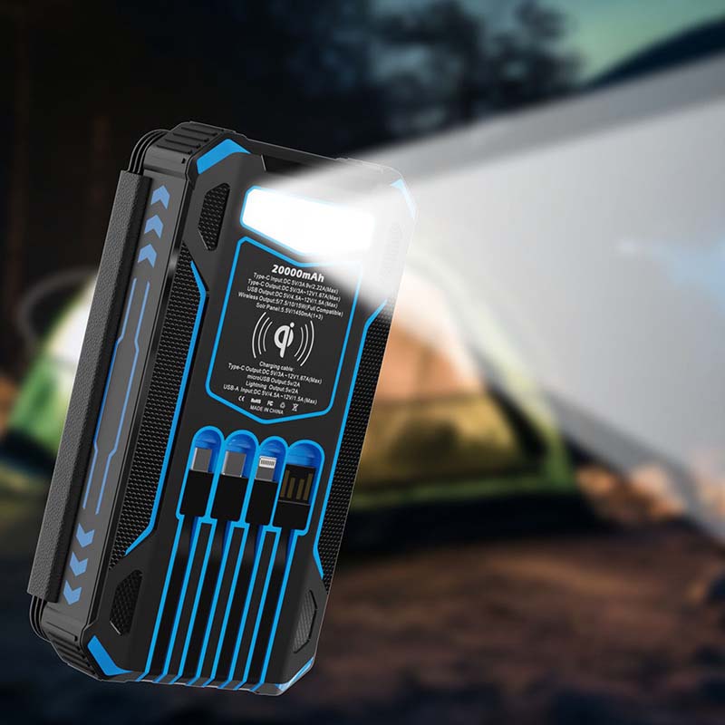 🔋 Half-Price Deal! ☀️ 20,000mAh Solar Power Bank - Features Wireless Charging And LED Flashlight.