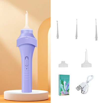 👂 LED Ear Wax Vacuum Cleaner with 65 kPa Suction & Washable Silicone Tips