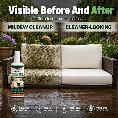 Buy one get one free ⏰️Remove Cushion Mold Instantly! No-Scrub Gentle Patio Fabric Spray