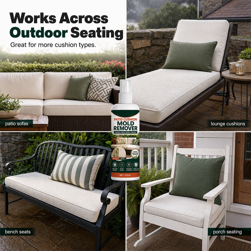 Buy one get one free ⏰️Remove Cushion Mold Instantly! No-Scrub Gentle Patio Fabric Spray