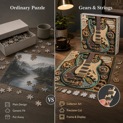 Creative Steampunk Guitar 3D Puzzle