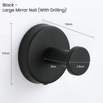 Stainless Steel Suction Cup Hook 6/4/2 PCS for Towels & Robes Hook, Drill-Free Kitchen Hanger, Multi-functional Organizer Towel Hooks Loofah, Robe, Kitchen & Home Use Gift