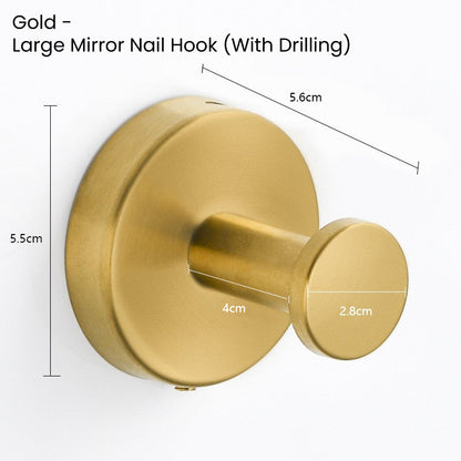 Stainless Steel Suction Cup Hook 6/4/2 PCS for Towels & Robes Hook, Drill-Free Kitchen Hanger, Multi-functional Organizer Towel Hooks Loofah, Robe, Kitchen & Home Use Gift