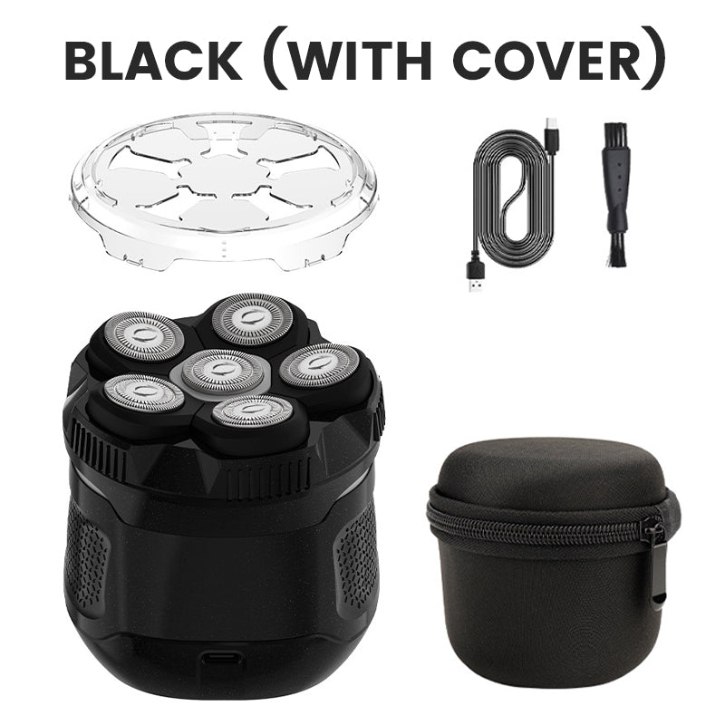 🪒 6-Blade Electric Head Shaver for Men with LED Display ✨