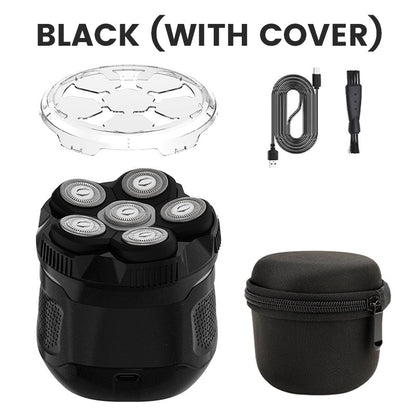 🪒 6-Blade Electric Head Shaver for Men with LED Display ✨