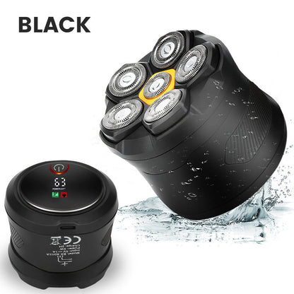 🪒 6-Blade Electric Head Shaver for Men with LED Display ✨