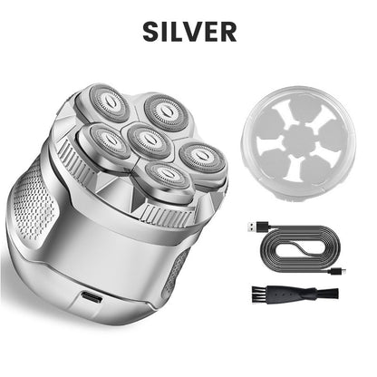 🪒 6-Blade Electric Head Shaver for Men with LED Display ✨