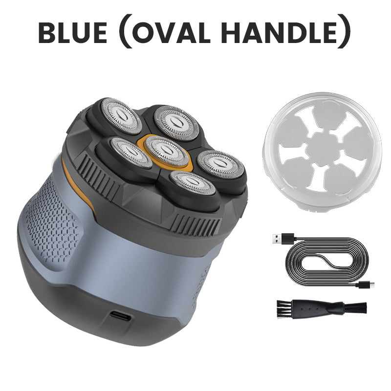 🪒 6-Blade Electric Head Shaver for Men with LED Display ✨