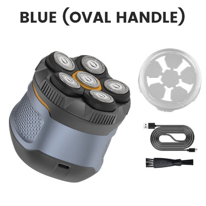 🪒 6-Blade Electric Head Shaver for Men with LED Display ✨