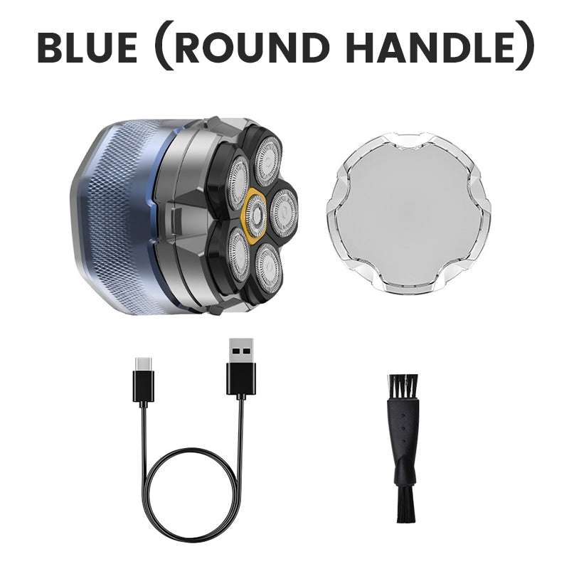 🪒 6-Blade Electric Head Shaver for Men with LED Display ✨