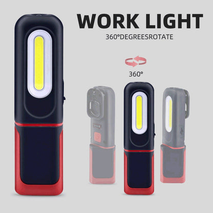 🔦 Magnetische werklamp van 350 lm – 360° draaibare, oplaadbare LED