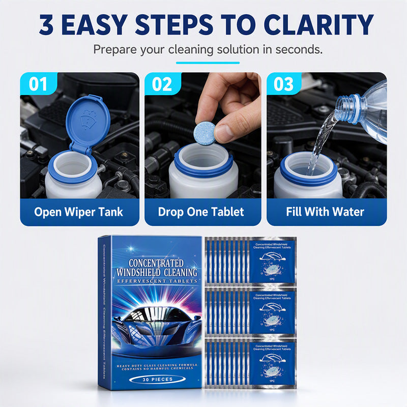 🔥Limited Time OFF🔥Car Windshield Cleaning Effervescent Tablets