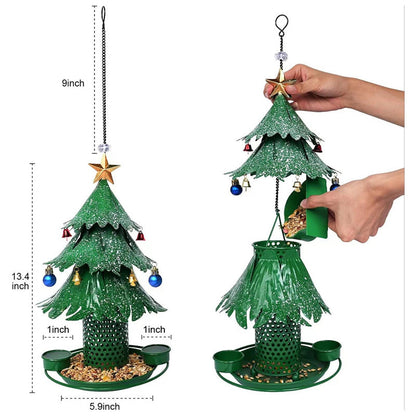 🥰 New Hot Sales - 50% OFF 🎄Christmas Tree Bird Feeder 🐦Festive Garden Decor for BirdLovers ✨