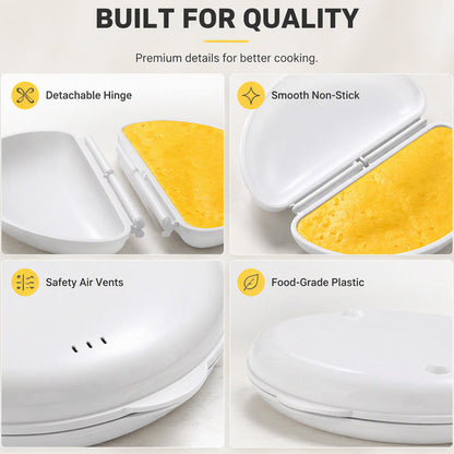 🍳 2-in-1 Microwave Omelet Maker & Egg Cooker – Quick Breakfast Tool