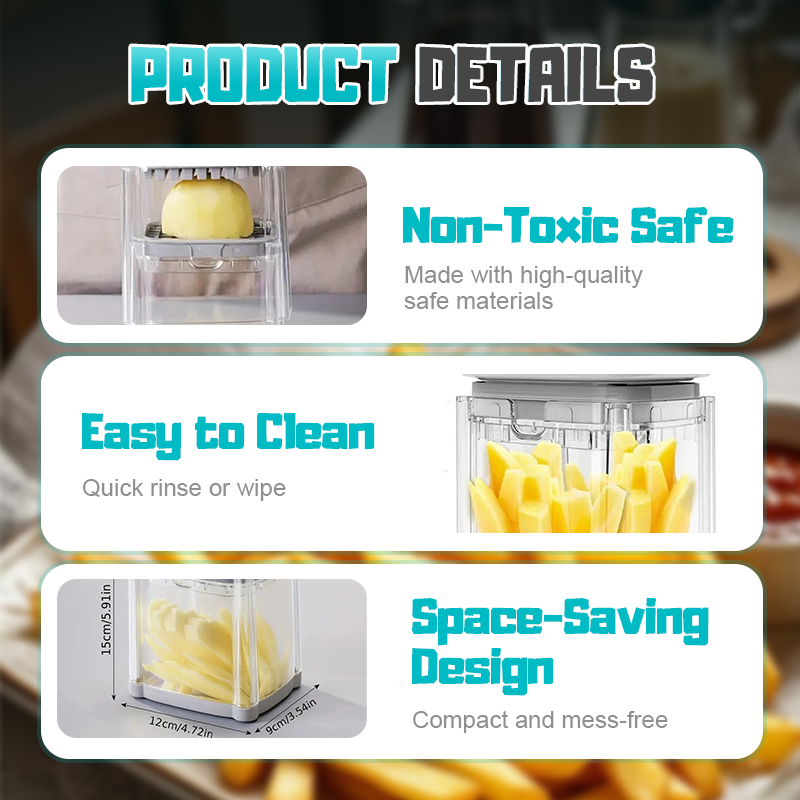 🔥50% OFF🍟4-in-1 French Fry Cutter