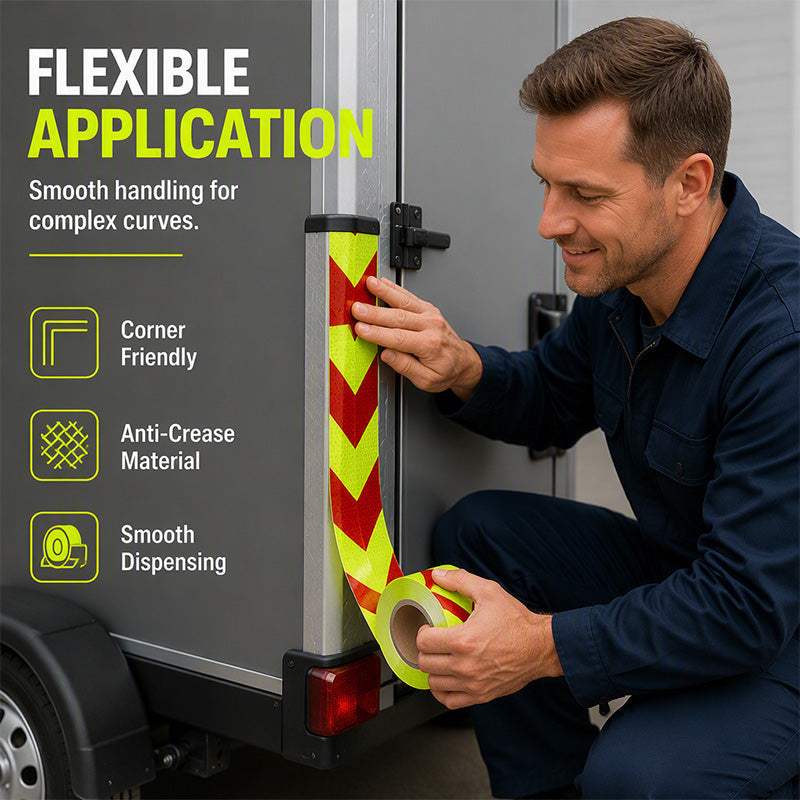 ✨ High-Visibility Arrow Reflective Tape – Make Dark Edges Easier to Notice