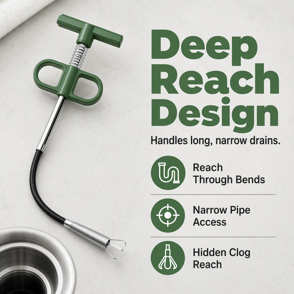 Flexible Drain Clog Remover Tool