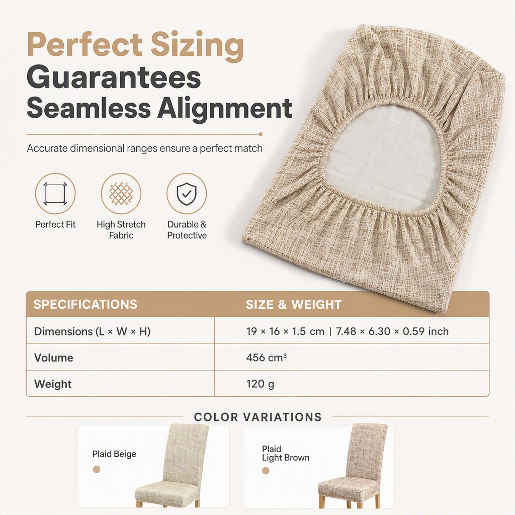 🔥Buy 2 Get 1 Free🪑Stretch Plaid Chair Cover – Universal Fit & Protective