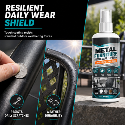 🛠️Furniture Color Touch Up Spray Paint‑Fast Drying Metal Furniture Renewal Spray