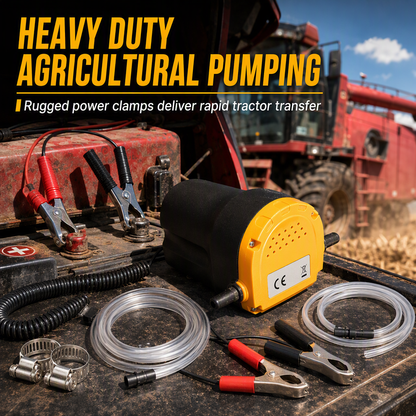🔧 12V/24V Electric Oil Transfer Pump – Self-Priming Fluid Extractor ⚡