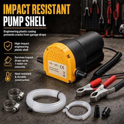 🔧 12V/24V Electric Oil Transfer Pump – Self-Priming Fluid Extractor ⚡