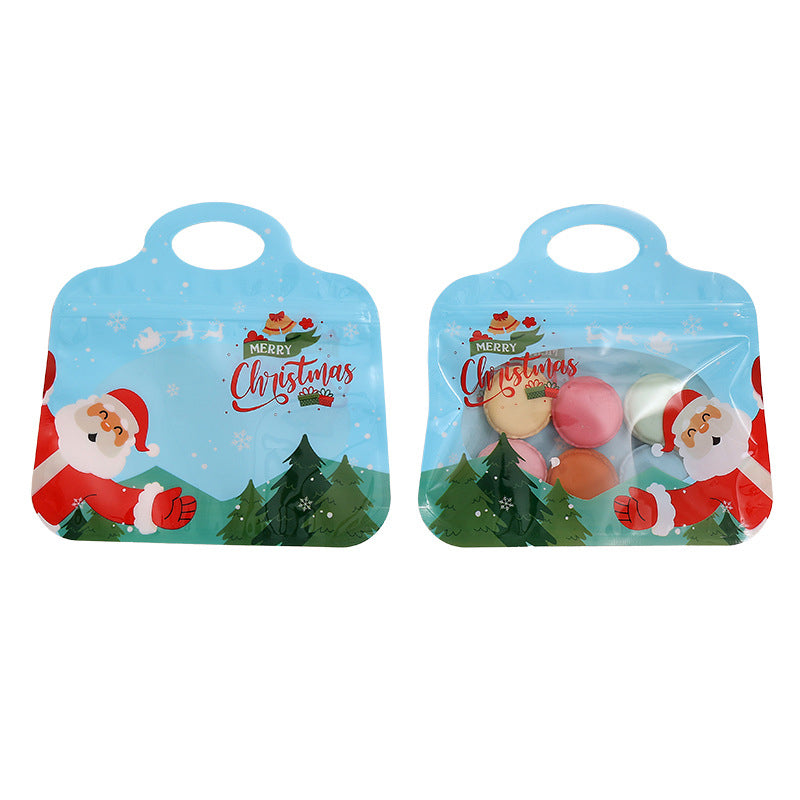 🎅LAST DAY SALE 60% OFF!!🎁Easy Fill, Easy Seal🎄 Festive Self-Seal Treat Bags – Santa & Snowman Print | Resealable, Food-Safe & Perfect for Cookies, Chocolates & Little Gifts⛄
