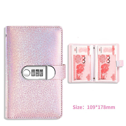 🎄 Christmas Pre-Order: 50% OFF!! ✨ SparkleLock Cash Stuffing Binder with 3-Digit Combination Lock — 100-Envelope Cash Stuffing Budget Book 💖