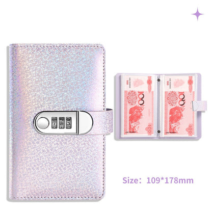 🎄 Christmas Pre-Order: 50% OFF!! ✨ SparkleLock Cash Stuffing Binder with 3-Digit Combination Lock — 100-Envelope Cash Stuffing Budget Book 💖