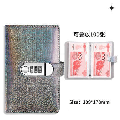 🎄 Christmas Pre-Order: 50% OFF!! ✨ SparkleLock Cash Stuffing Binder with 3-Digit Combination Lock — 100-Envelope Cash Stuffing Budget Book 💖