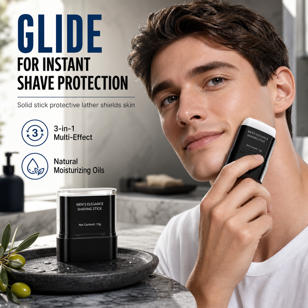 Shave Smooth Instantly! No-Burn 3-in-1 Shaving Stick
