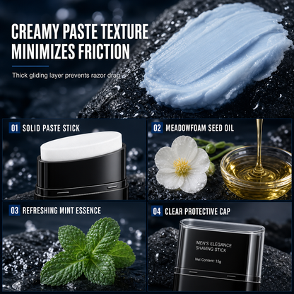Shave Smooth Instantly! No-Burn 3-in-1 Shaving Stick