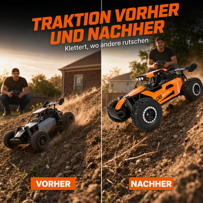 🏎️ 50% OFF NOW! High-Speed RC Off-Road Car – 4WD, Shock-Absorbing Suspension & LED Lights ✨