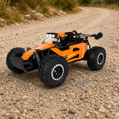 🏎️Race Any Terrain Instantly! No-Bump 4WD LED RC Car
