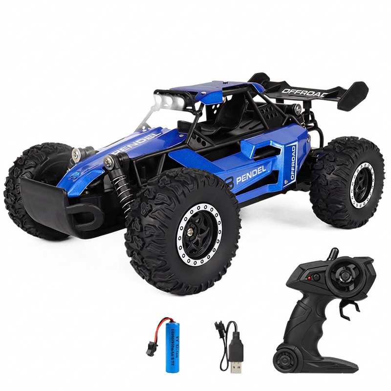 🏎️Race Any Terrain Instantly! No-Bump 4WD LED RC Car