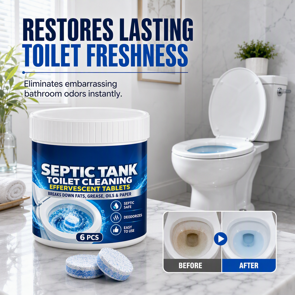 🚽 60% KORTING – Bruisende Toiletreinigingstabletten | Voor een Frisser & Schoner Toilet | Septische-Tankvriendelijk