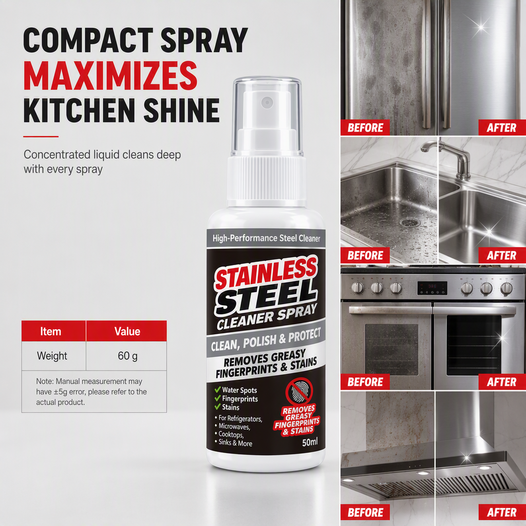⏳Multifunctional Stainless Steel Cleaner & Polish Spray