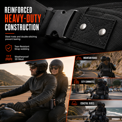 🏍️✋ Adjustable Passenger Grip Belt – Reinforced Rear Handle Strap for Motorcycle & Powersports Riding