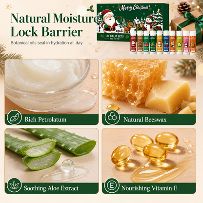 Christmas Moisturizing Lip Balm Set