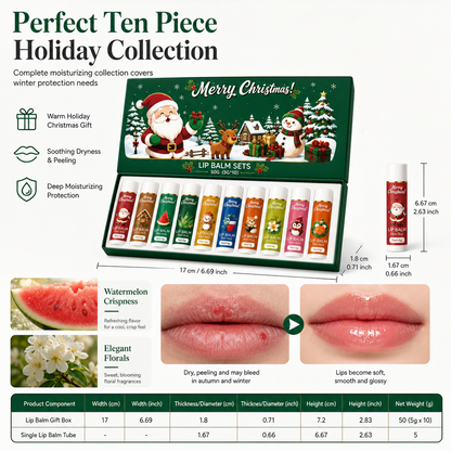 Christmas Moisturizing Lip Balm Set